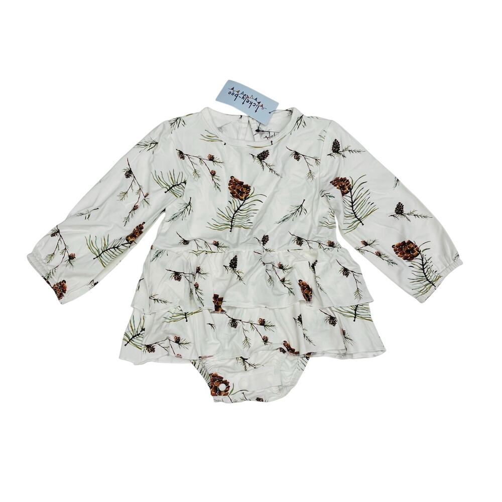 NWT Tickety-Boo 9-12M Pinecone Tunic Dress